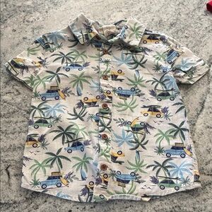 Tropical Print Short Sleeve Shirt l 3T